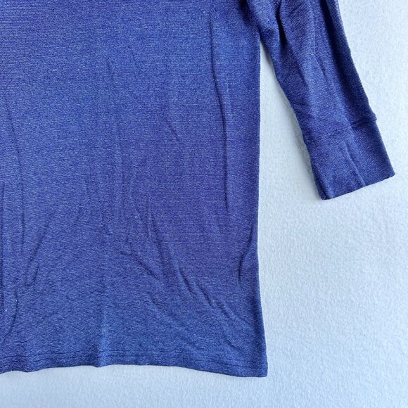 NWT Michael Stars Tunic Womens Medium Blue Top Layer Shiny Preppy Y2k Retro - Picture 5 of 14